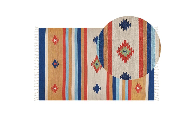 Kelimmatto Taronik 140x200 cm - Punainen - Kodintekstiilit & matot - Matto - Itämainen matto - Kelim-matto