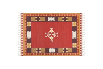 Kelimmatto Parakar 160x230 cm - Punainen - Kodintekstiilit & matot - Matto - Itämainen matto - Kelim-matto