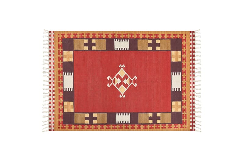 Kelimmatto Parakar 160x230 cm - Punainen - Kodintekstiilit & matot - Matto - Itämainen matto - Kelim-matto