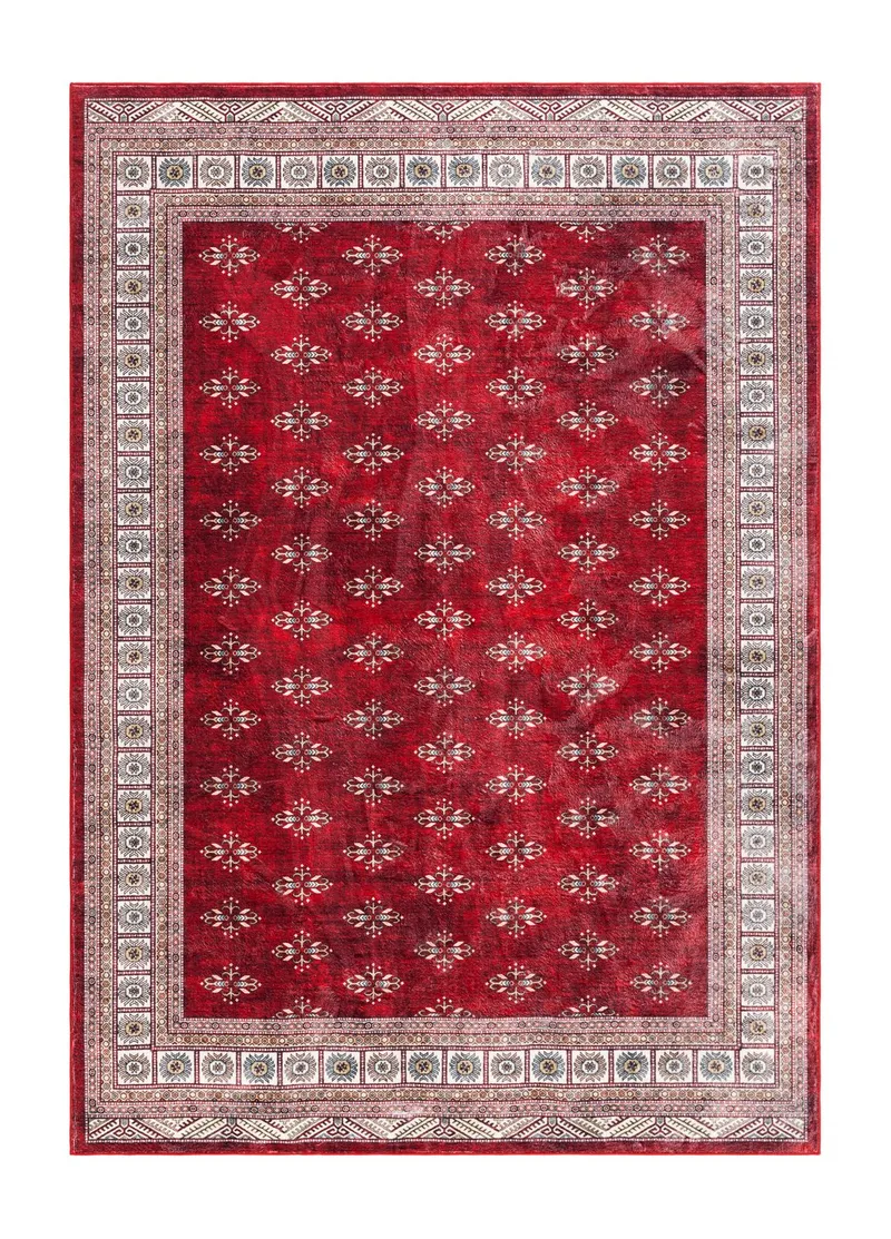 Konekudottu matto KM Home Tarfaya 240x340 cm punainen, Punainen