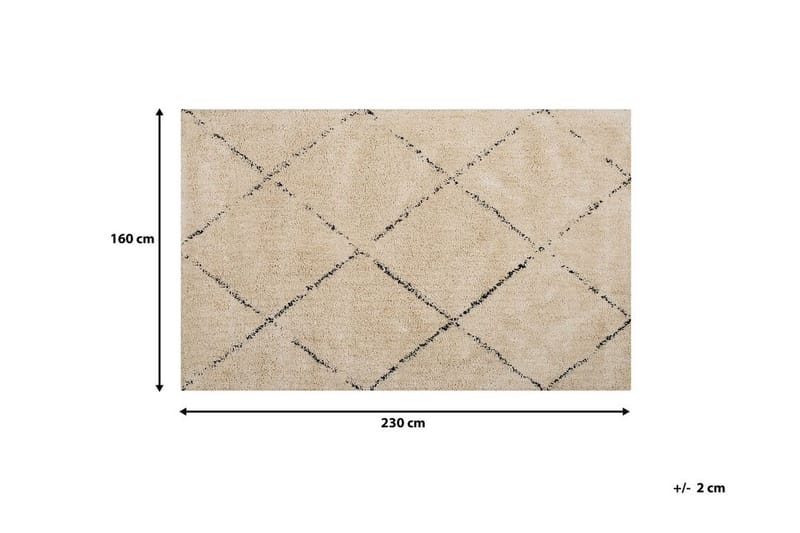Matto Abhijay 160x230 cm - Beige/Musta - Kodintekstiilit & matot - Matto - Itämainen matto
