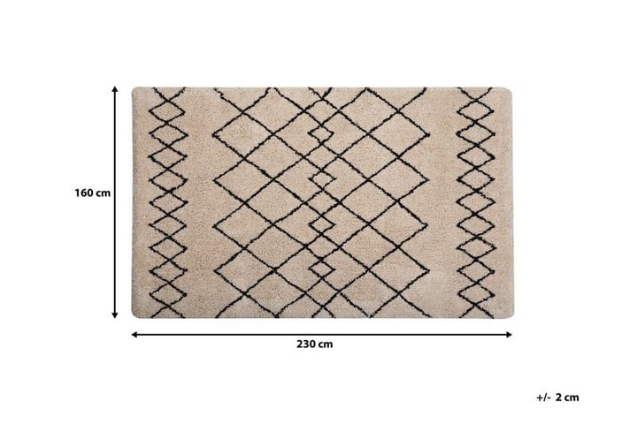 Matto Frankley 160x230 cm - Beige - Itämainen matto - Marokkolainen matto