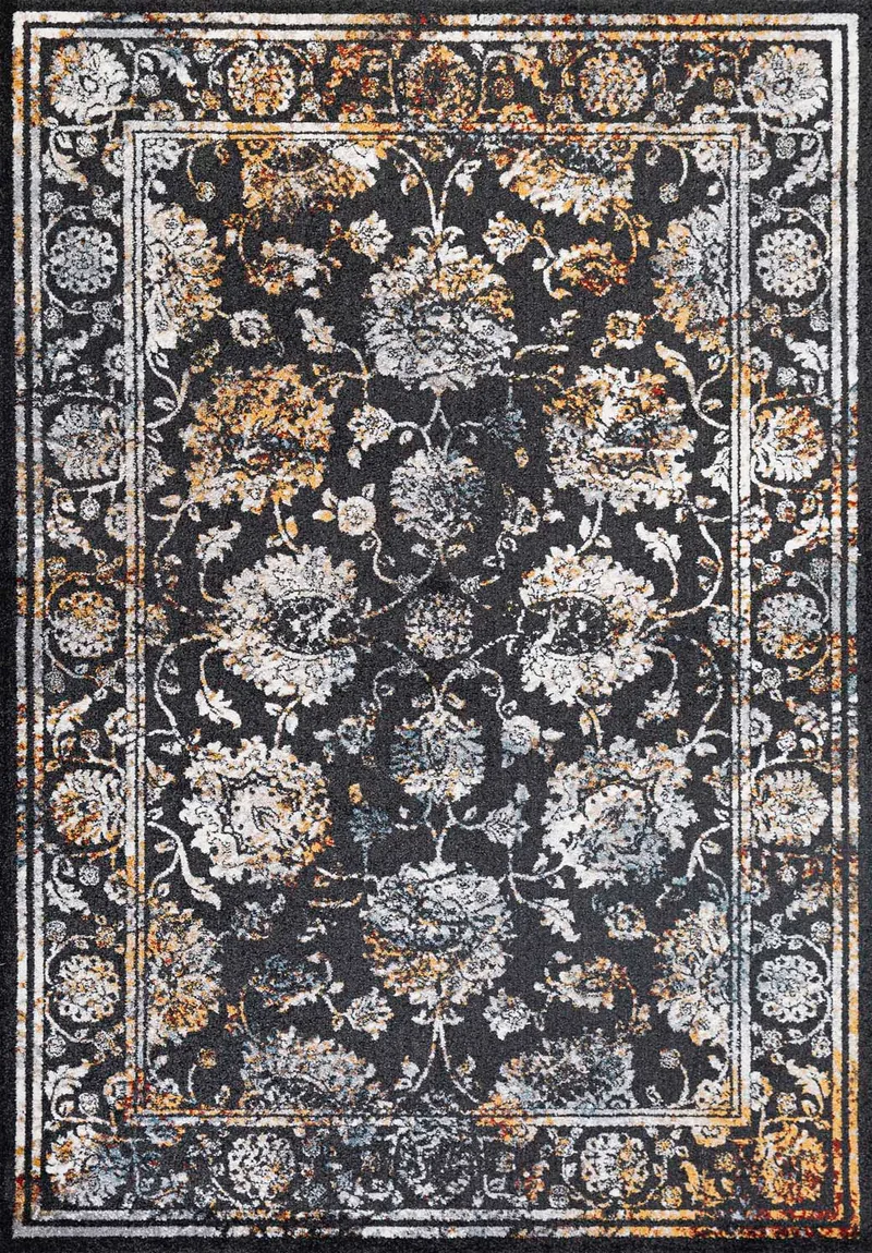 Matto Yelvi 133x190 cm, Musta/Beige