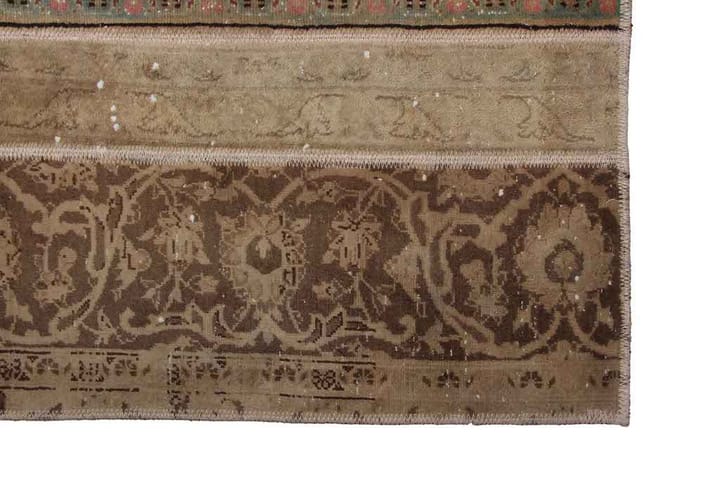 Käsinsolmittu Tilkkumatto Villa/Lanka Moniväri 160x202cm - Monivärinen - Käsintehdyt matot - Patchwork-matto