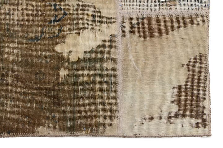 Käsinsolmittu Tilkkumatto Villa/Lanka Moniväri 165x220cm - Monivärinen - Käsintehdyt matot - Patchwork-matto