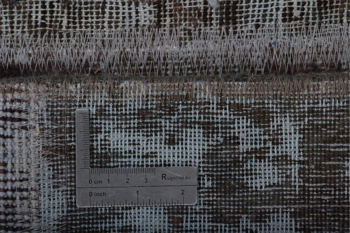 Käsinsolmittu Tilkkumatto Villa/Lanka Moniväri 174x234cm - Monivärinen - Käsintehdyt matot - Patchwork-matto
