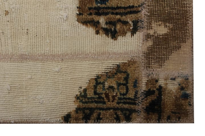 Käsinsolmittu Tilkkumatto Villa/Lanka Moniväri 175x220cm - Monivärinen - Käsintehdyt matot - Patchwork-matto