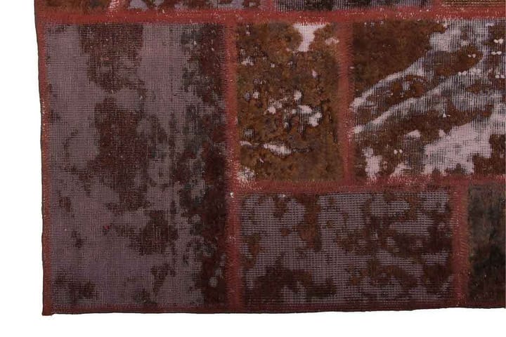 Käsinsolmittu Tilkkumatto Villa/Lanka Moniväri 175x229cm - Monivärinen - Käsintehdyt matot - Patchwork-matto