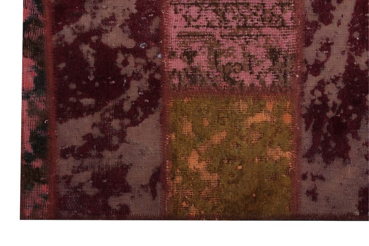 Käsinsolmittu Tilkkumatto Villa/Lanka Moniväri 175x230cm - Monivärinen - Käsintehdyt matot - Patchwork-matto