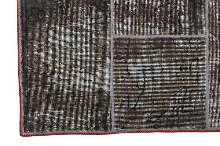 Käsinsolmittu Tilkkumatto Villa/Lanka Moniväri 185x244cm - Monivärinen - Käsintehdyt matot - Patchwork-matto