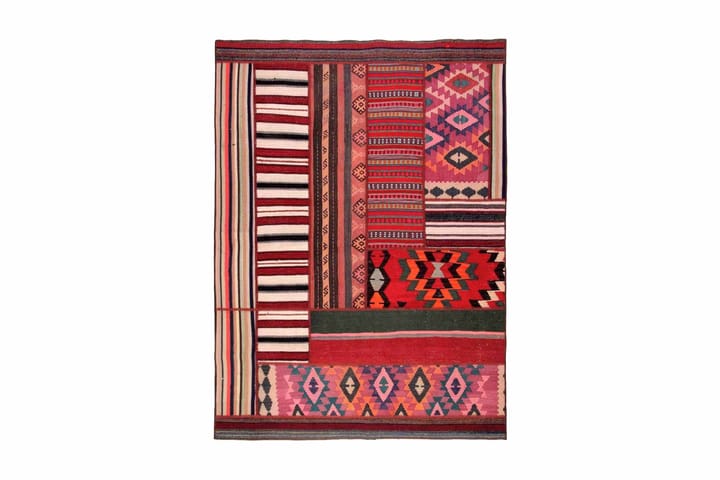 Käsinsolmittu Persialainen matto 163x229 cm Kelim - Monivärinen - Patchwork-matto
