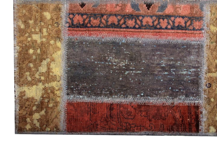Käsinsolmittu Persialainen Tilkku Villamatto 172x226cm Lanka - Monivärinen - Patchwork-matto
