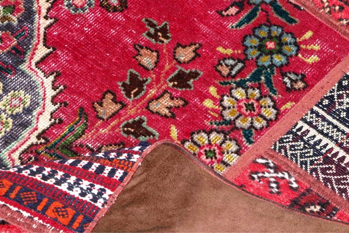 Käsinsolmittu Persialainen matto 154x205 cm Kelim - Monivärinen - Patchwork-matto