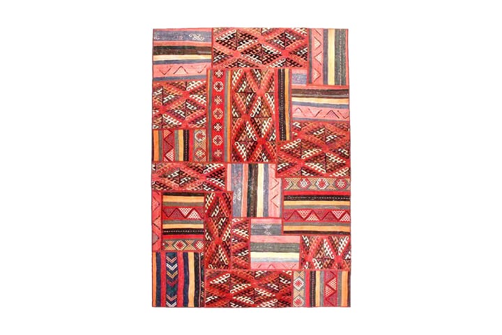 Käsinsolmittu Persialainen Matto Tilkku 162x234 cm - Monivärinen - Patchwork-matto