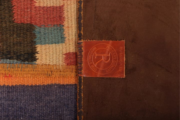 Käsinsolmittu Persialainen TilkkuVillamatto 70x251 cm Lanka - Monivärinen - Patchwork-matto
