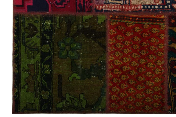 Käsinsolmittu Persialainen Matto Tilkku 172x225 cm - Monivärinen - Patchwork-matto