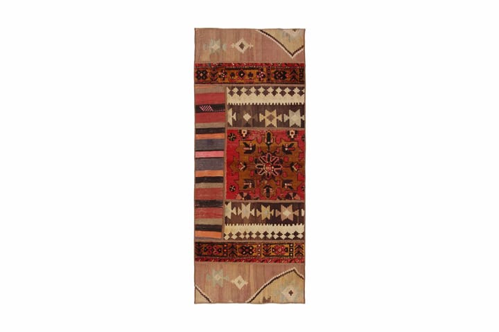 Käsinsolmittu Persialainen matto 80x196 cm Kelim - Monivärinen - Patchwork-matto
