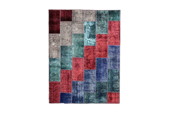 Käsinsolmittu Persialainen matto Tilkku 182x240 cm - Monivärinen - Patchwork-matto