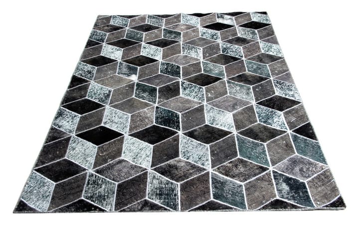 Käsinsolmittu Persialainen matto Tilkku 176x245 cm - Monivärinen - Patchwork-matto