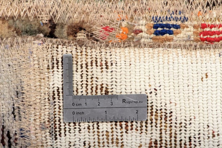 Käsinsolmittu Persialainen Tilkku Villamatto 168x222cm Lanka - Monivärinen - Patchwork-matto