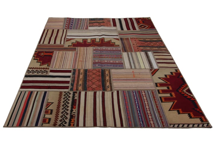 Käsinsolmittu Persialainen matto 165x237 cm Kelim - Patchwork-matto
