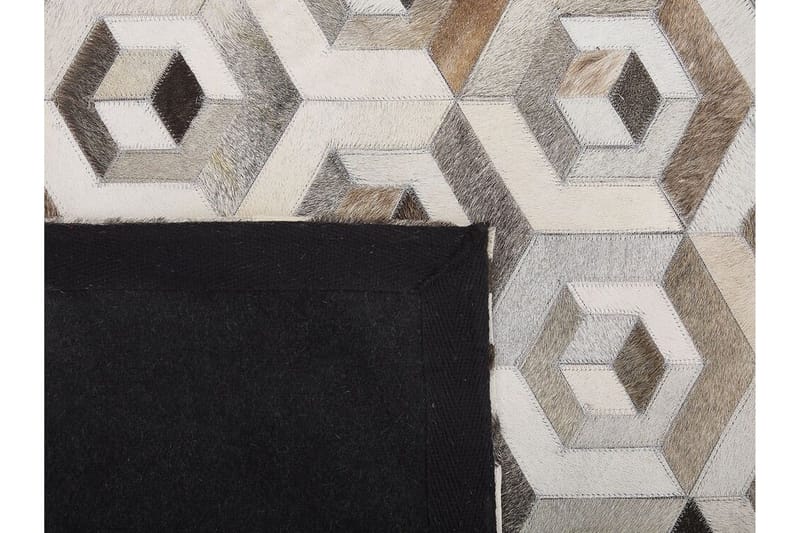 Matto Yenikent 140x200 cm - Nahka / beige / ruskea - Kodintekstiilit & matot - Matto - Itämainen matto - Patchwork-matto