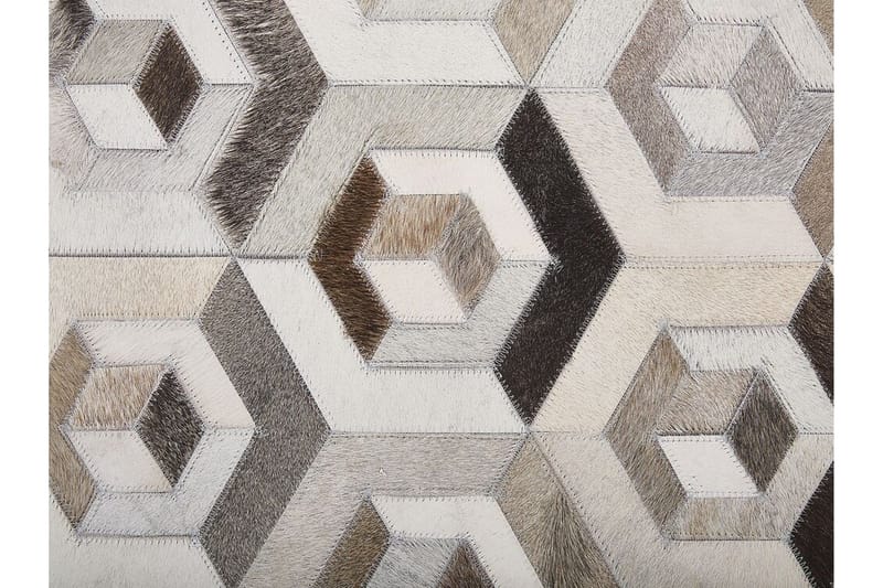 Matto Yenikent 140x200 cm - Nahka / beige / ruskea - Kodintekstiilit & matot - Matto - Itämainen matto - Patchwork-matto