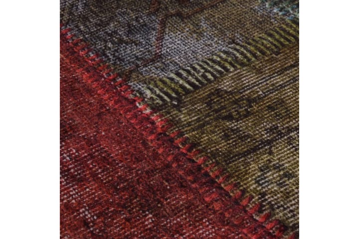 Matto pestävä tilkkutäkki Ï†120 cm monivärinen liukumaton - Monivärinen - Patchwork-matto
