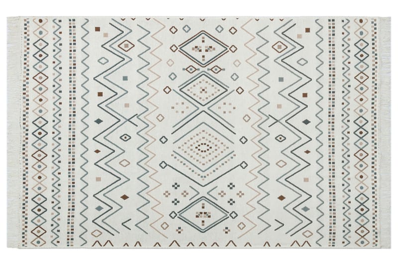 Matto Eko Hali 80x150 cm - Beige/Sininen/Valkoinen - Kodintekstiilit & matot - Matto - Itämainen matto - Persialainen matto