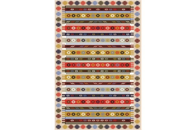 Matto Homefesto 80x200 cm - Monivärinen/Sametti - Kodintekstiilit & matot - Matto - Itämainen matto - Persialainen matto