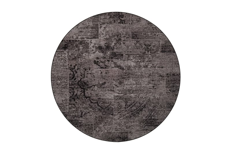 Matto Rustiikki Pyöreä 200 cm Musta - VM Carpet - Kodintekstiilit & matot - Matto - Itämainen matto - Persialainen matto