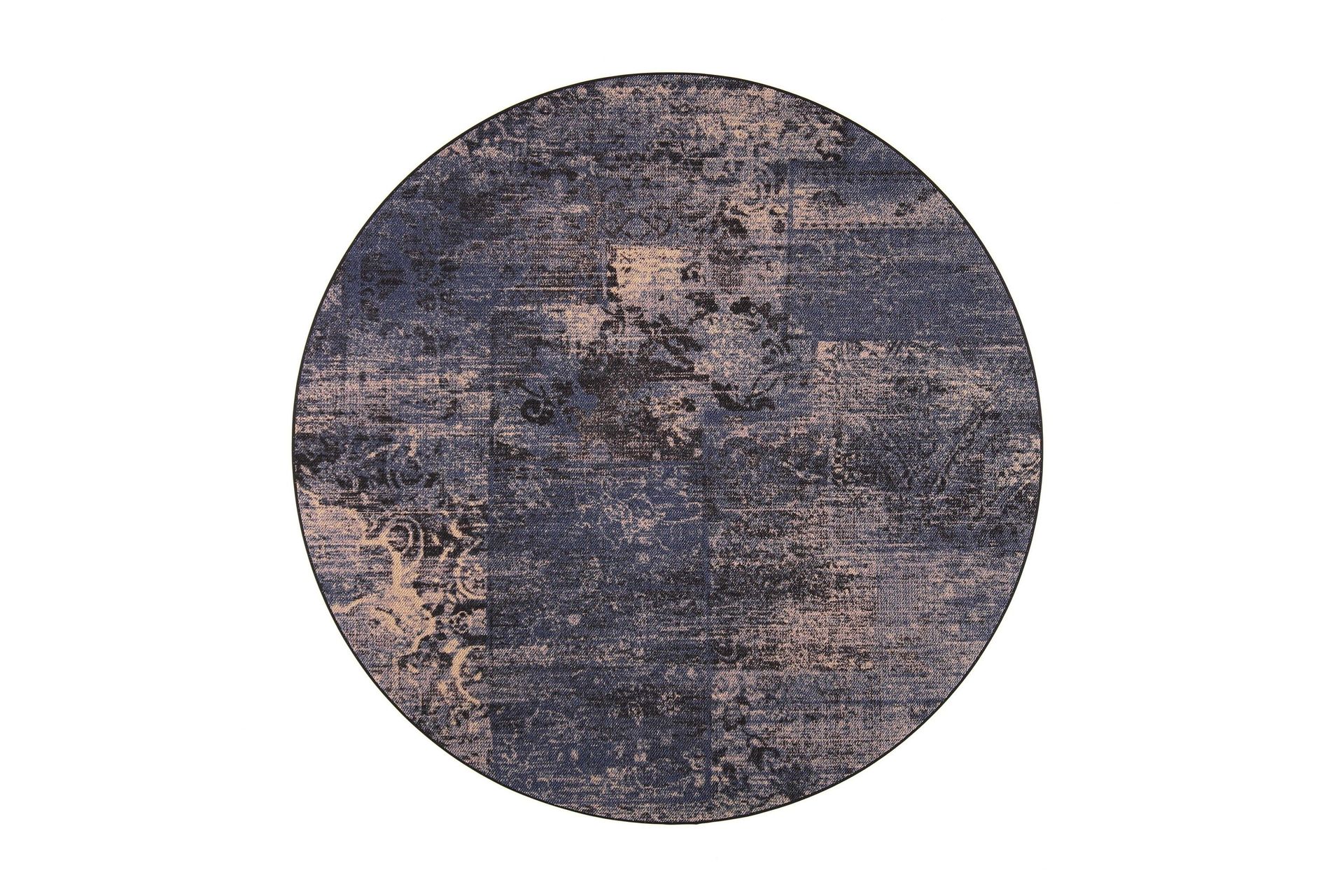 Matto Rustiikki Pyöreä 200 cm Sinivintage - VM Carpet