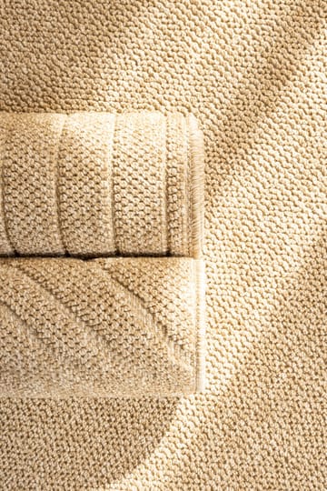 Konekudottu matto Capri Plain pyöreä 120 cm - Juuttikuitu - Kodintekstiilit & matot - Matto - Pyöreät matot