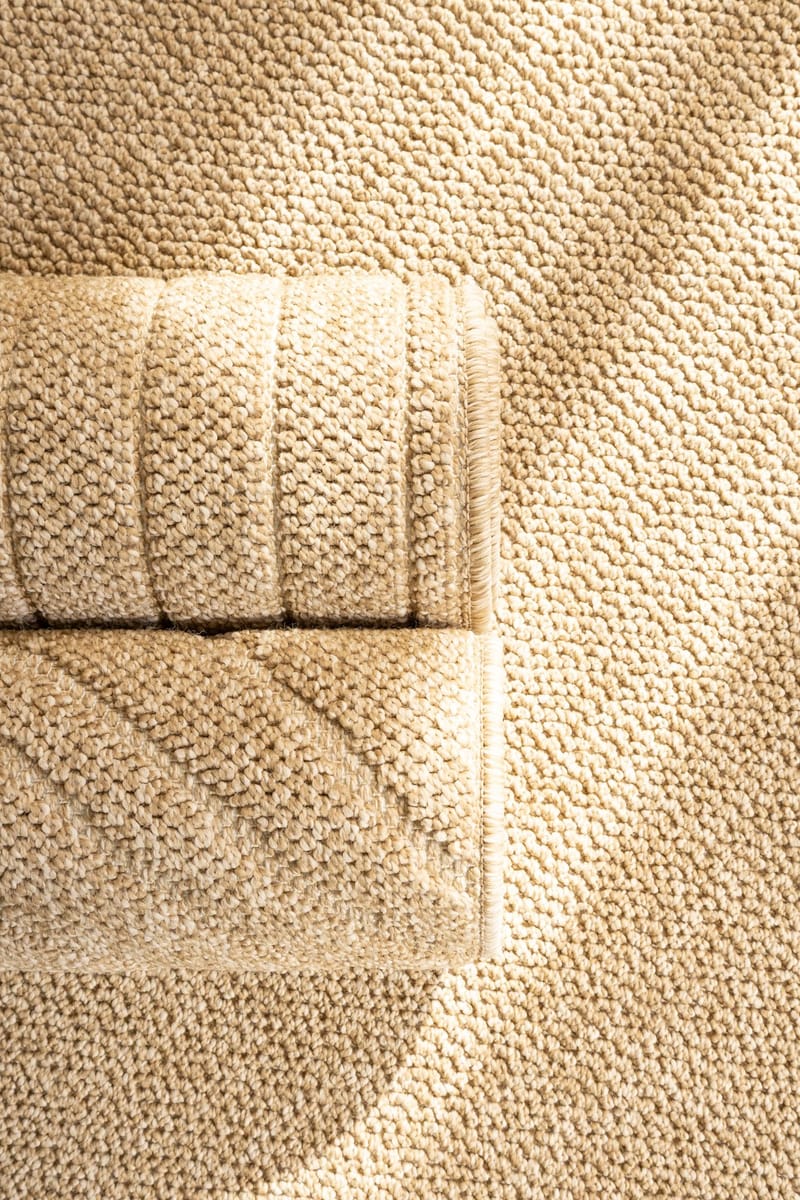 Konekudottu matto Capri Plain pyöreä 160 cm - Juuttikuitu - Kodintekstiilit & matot - Matto - Pyöreät matot