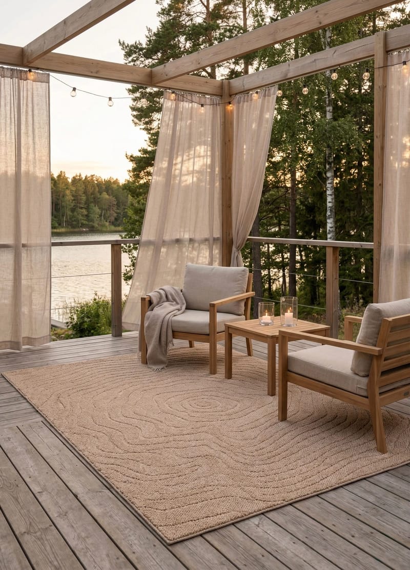 Konekudottu matto KM Home Capri Modern 240x340 cm juutti - juutti - Kodintekstiilit & matot - Matto - Yksiväriset matot