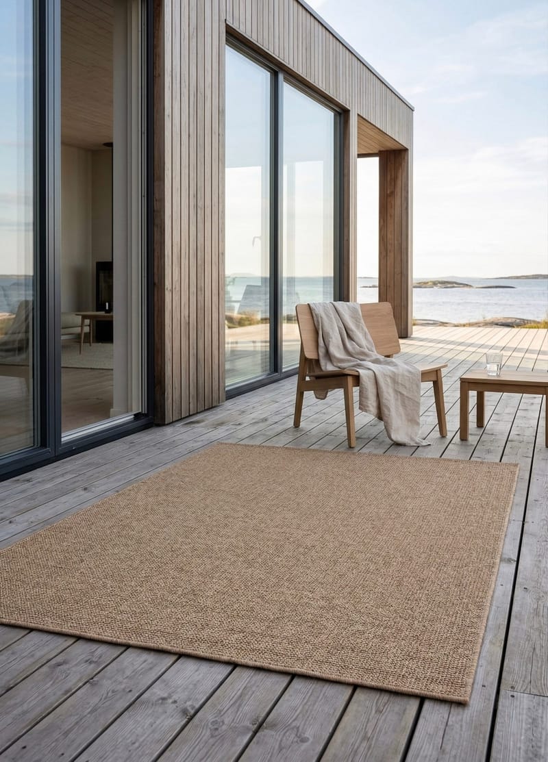 Konekudottu matto KM Home Capri Plain 160x230 cm juutti - juutti - Kodintekstiilit & matot - Matto - Yksiväriset matot