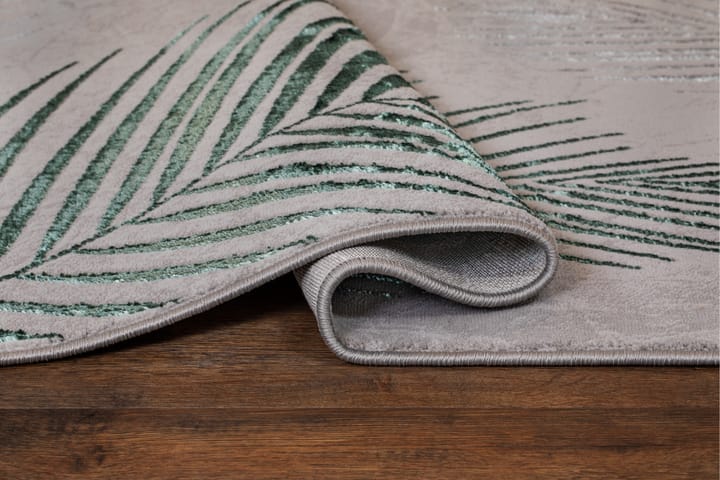 Wiltonmatto Creation Leaf 160x230 cm Harmaa/Vihreä - Harmaa/Vihreä - Wilton-matto - Kuviollinen matto & värikäs matto