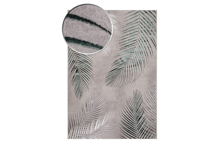 Wiltonmatto Creation Leaf 160x230 cm Harmaa/Vihreä - Harmaa/Vihreä - Wilton-matto - Kuviollinen matto & värikäs matto