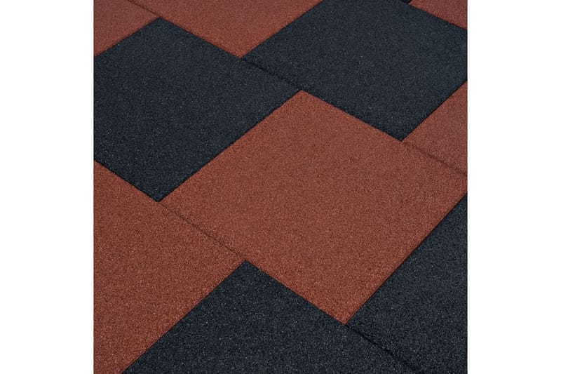 Kaatumissuojalevyt 6 kpl kumi 50x50x3 cm musta - Musta - Kodintekstiilit & matot - Matto - Lattiasuoja