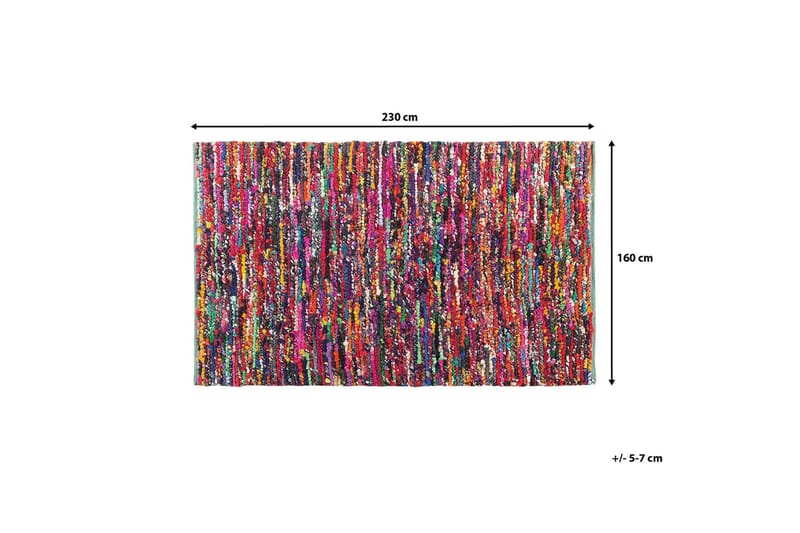 Matto Bafra 160x230 cm - Monivärinen - Kodintekstiilit & matot - Matto - Tasokudotut matot