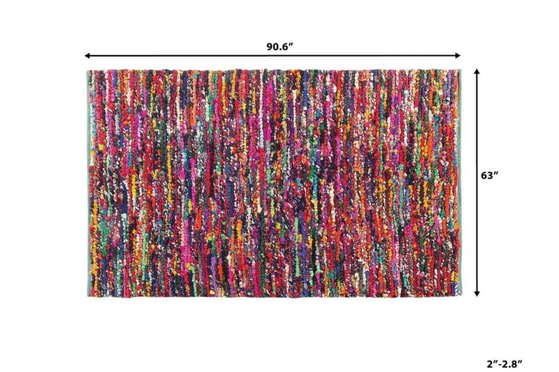 Matto Bafra 160x230 cm - Monivärinen - Kodintekstiilit & matot - Matto - Tasokudotut matot