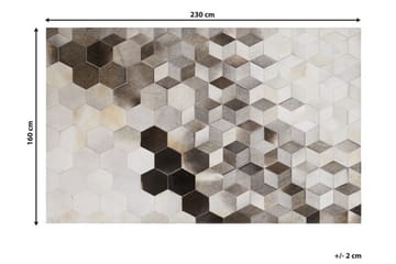Matto Beggelle 160x230 cm - Harmaa - Kodintekstiilit & matot - Matto - Itämainen matto - Patchwork-matto