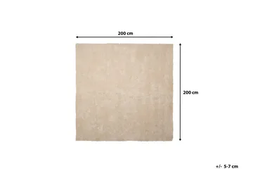 Matto Cefny 200x200 cm - Beige - Kodintekstiilit & matot - Matto - Moderni matto - Nukkamatto