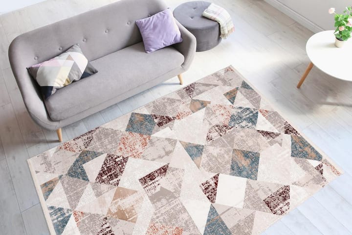 Matto Coulia By Harmaa/Roosa 120x180 cm - D-Sign - Patchwork-matto - Iso matto