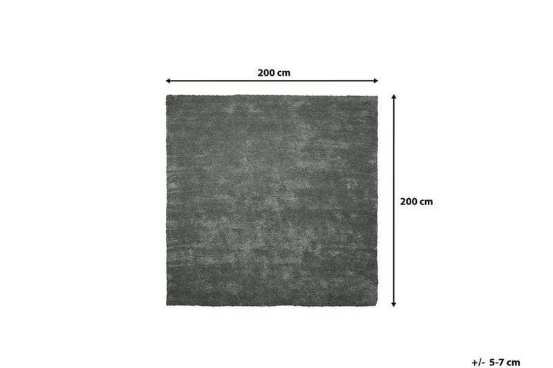 Matto Demre 200x200 cm - Tummanharmaa - Kodintekstiilit & matot - Matto - Pyöreät matot