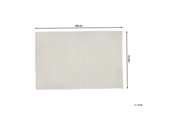 Matto Erzin 140x200 cm - Valkoinen - Kodintekstiilit & matot - Matto - Moderni matto - Villamatto