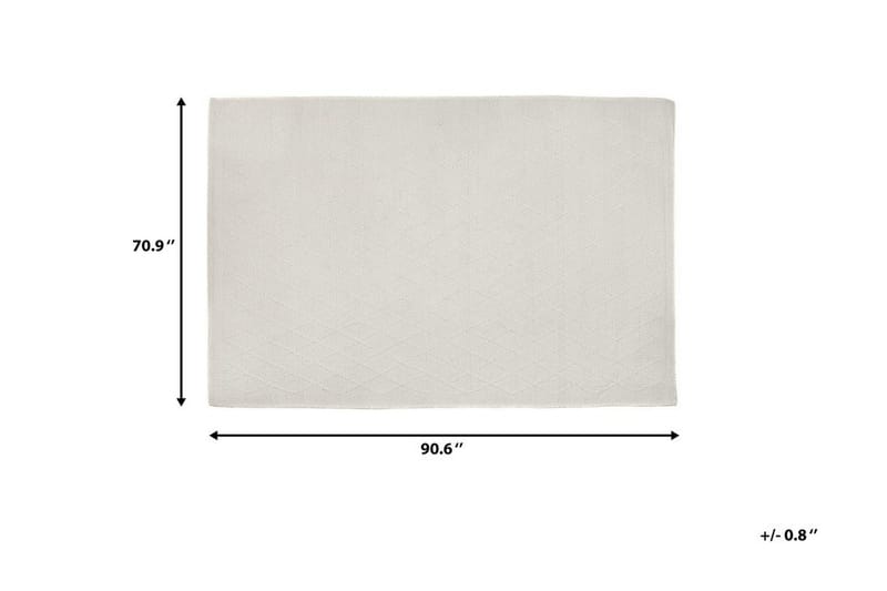 Matto Erzin 160x230 cm - Valkoinen - Kodintekstiilit & matot - Matto - Moderni matto - Villamatto