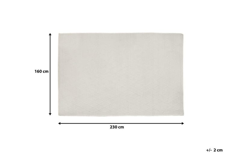 Matto Erzin 160x230 cm - Valkoinen - Kodintekstiilit & matot - Matto - Moderni matto - Villamatto