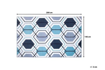 Matto Giresun 140x200 cm - Monivärinen - Kodintekstiilit & matot - Matto - Moderni matto - Wilton-matto
