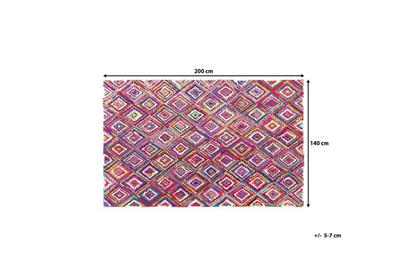Matto Kaiseri 140x200 - Monivärinen - Kodintekstiilit & matot - Matto